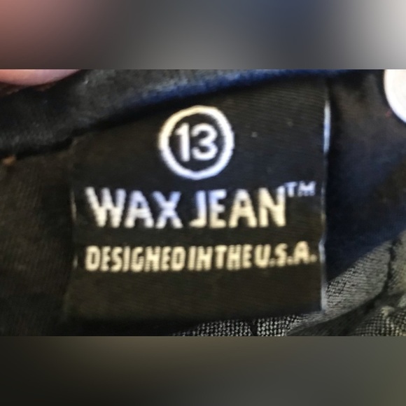 Wax Jean Butt I Love You Cuffed Capri Jeans Junior Size 13 - Picture 8 of 8